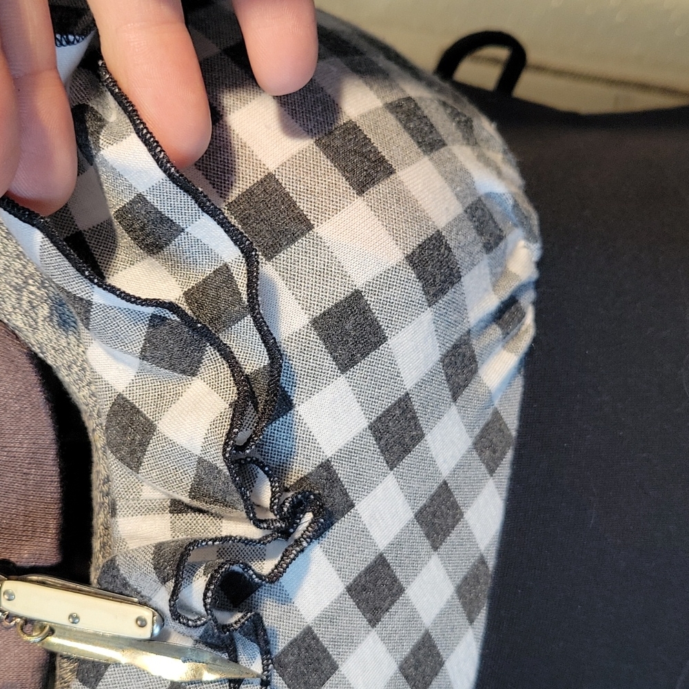 Retro Gingham Ruffle Dress - Picture 5 of 12